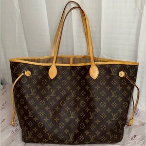 Louis Vuitton Neverfull MM Monogram Tote Bag Authentic – Read Description